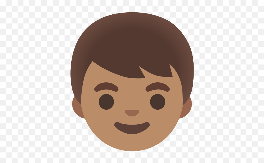 Medium Skin Tone Emoji - Cartoon Brown Skin Boy,Emoji Skin