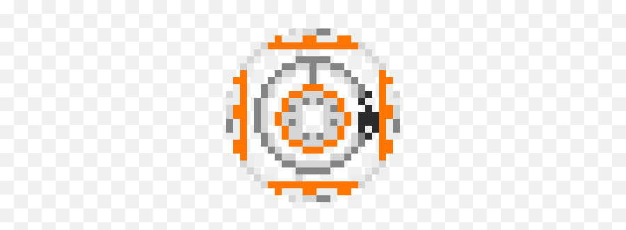 Pixel Art Gallery - Pixel Bb8 Top View Emoji,Bb8 Emoji