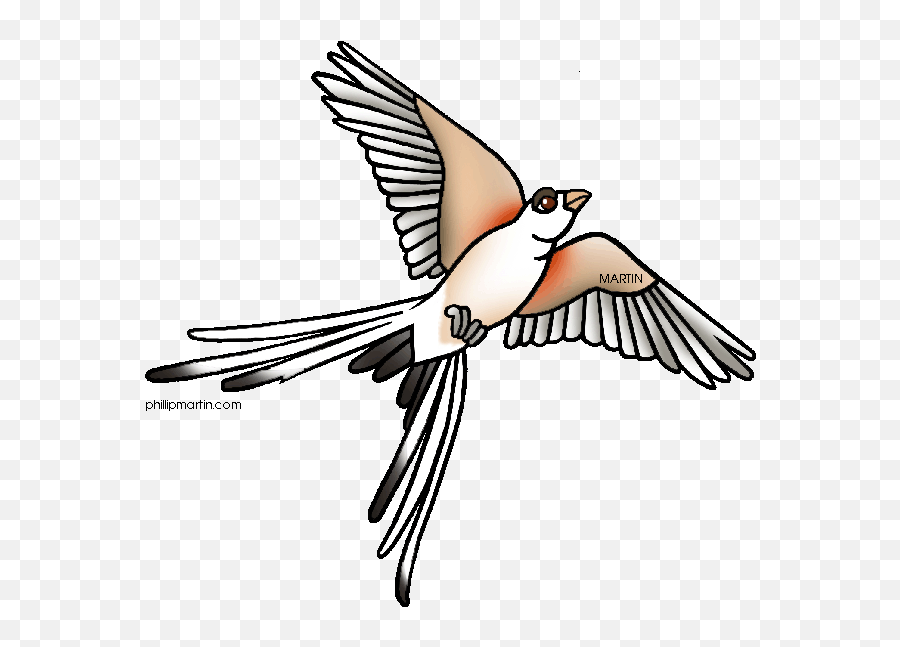 Free State Of Oklahoma Clipart - Scissor Tailed Flycatcher Png Emoji,Oklahoma Flag Emoji