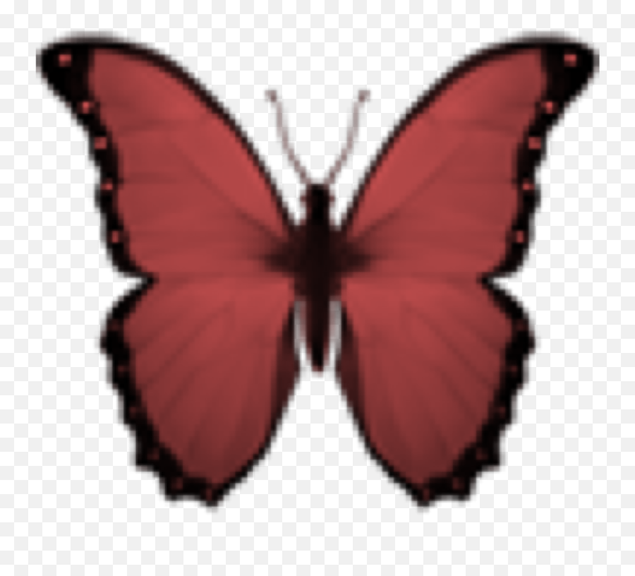 Butterfly Darkpink Emoji Sticker By Game - Over Aesthetic Butterfly Emoji,Over Emoji