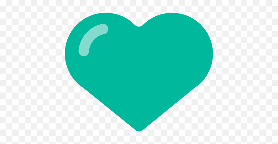 Fxemoji U1f49a - Corazon Color Verde Agua,Love Emoji