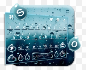 Glass Water Drop Keyboard Theme - Drop Emoji,Glass Of Water Emoji