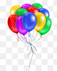 Transparent Multi Color Balloons Png - Balloons Clipart Png Emoji,Emojis Balloons
