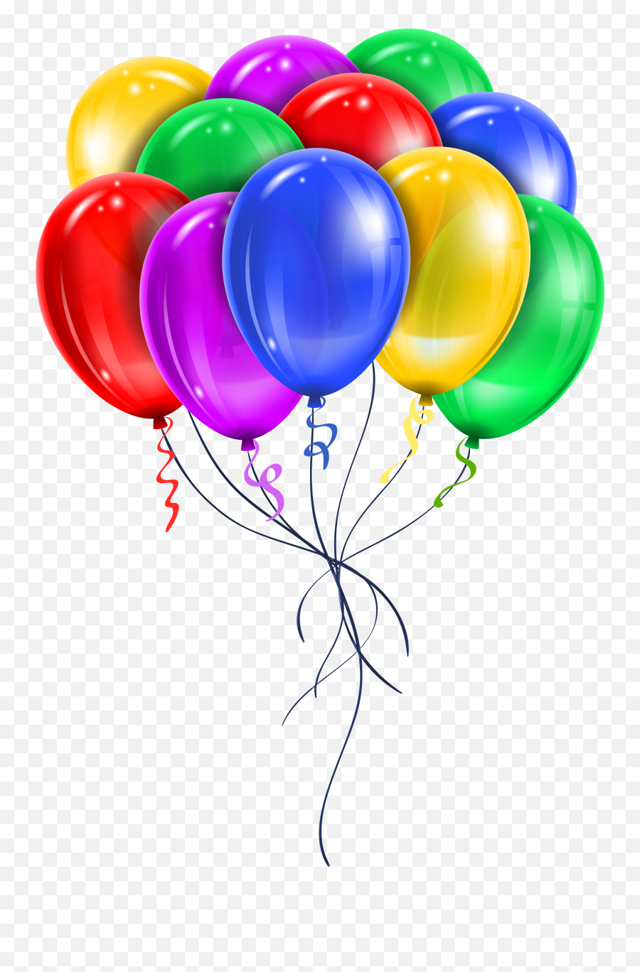 Transparent Multi Color Balloons Png - Balloons Clipart Png Emoji,Emojis Balloons
