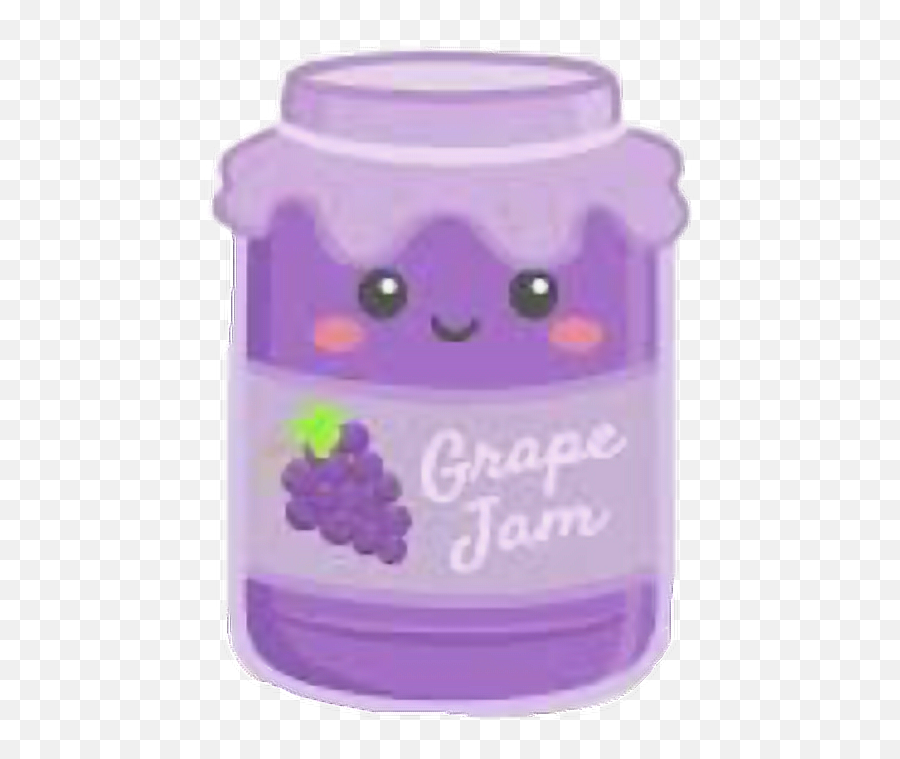 Cute Grape Jelly Jar Freetoedit - Cute Jelly Jar Clipart Emoji,Grape Emoji