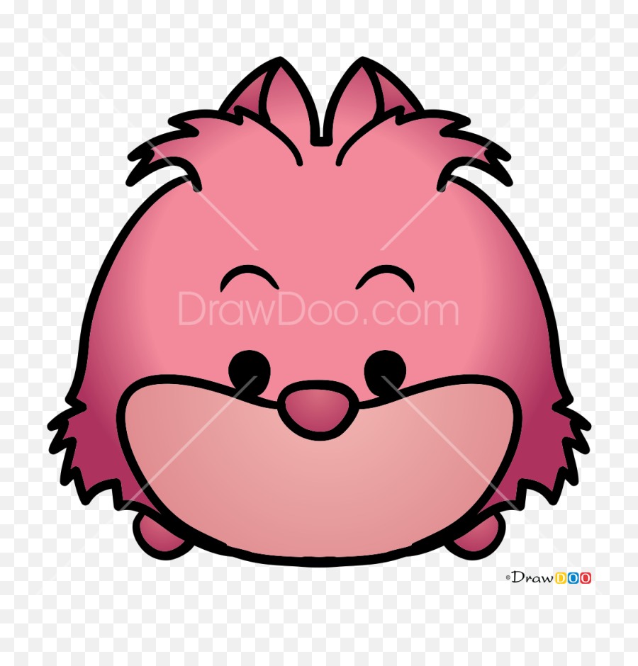 How To Draw Cheshire Cat Disney Tsum Tsum - Tsumtsum Disney Cheshire Cat Emoji,Cheshire Cat Emoji