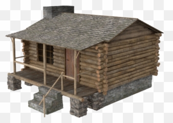 Cabin House Logcabin - Wood Hut Png Emoji