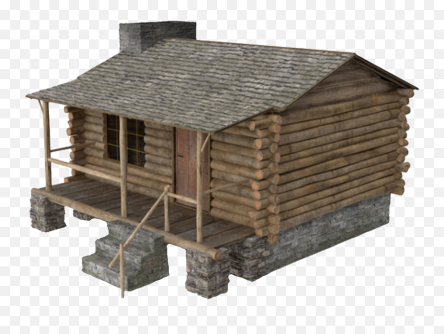 Cabin House Logcabin - Wood Hut Png Emoji,Cabin Emoji