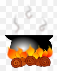 Cauldron Clipart Fire Cauldron Fire - Three Little Pigs Pot Emoji,Fire Emotion
