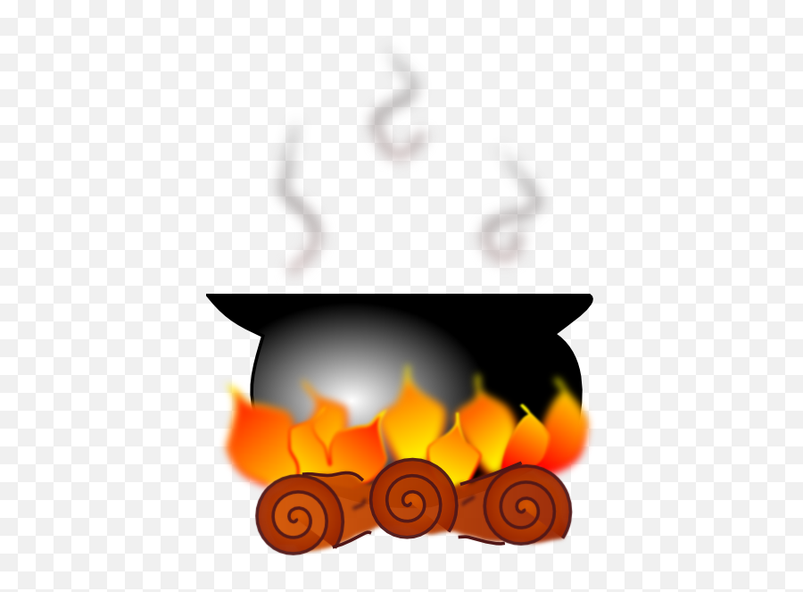 Cauldron Clipart Fire Cauldron Fire - Three Little Pigs Pot Emoji,Fire Emotion