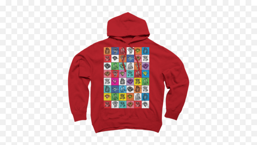 New Red Monkey Pullover Hoodies - Red Panda Kawaii Shirt Emoji,Emoji Hoodies