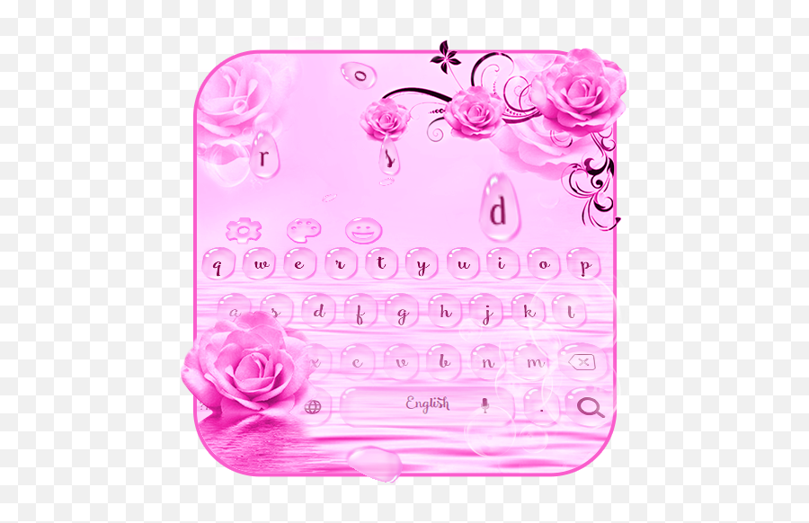 Pink Rose Drops Apk Download From Moboplay - Wallpaper Emoji,Water Drops Emoji