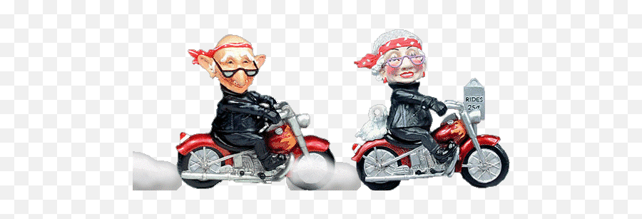 Elderly Couple - Gify Na Dzie Babci I Dziadka Emoji,Motorcycle Emoticons