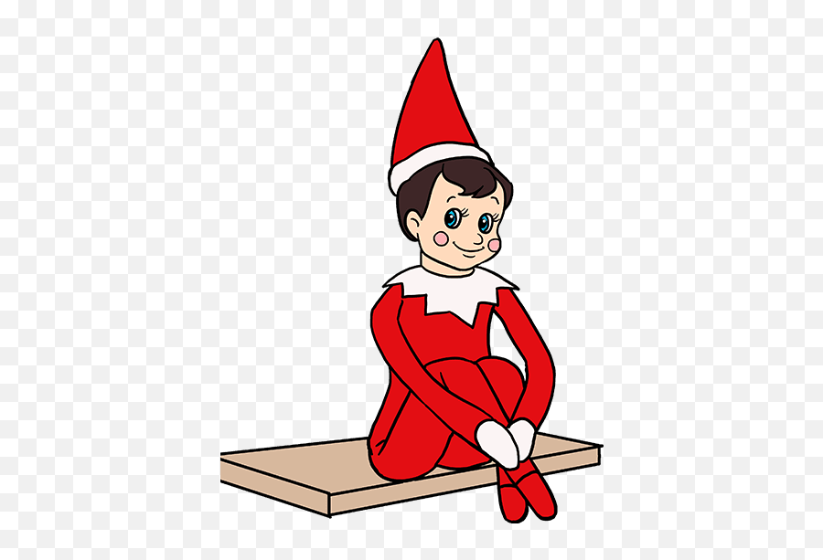 How To Draw The Elf On The Shelf - Really Easy Drawing Tutorial Draw Elf On The Shelf Step By Step Emoji,Christmas Elf Emoji