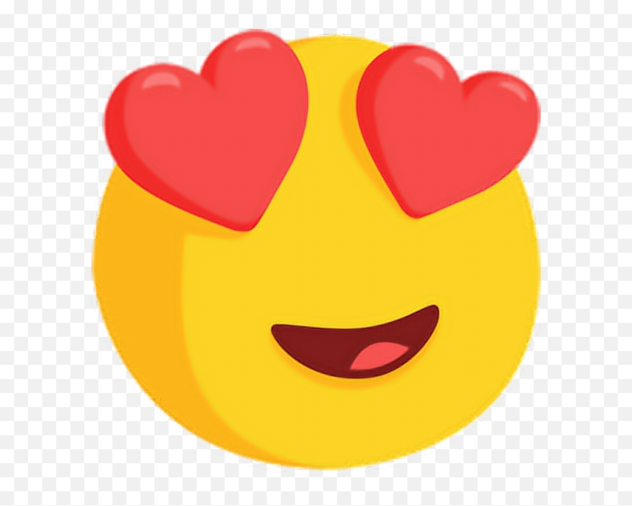 Emoticonsmilelovingsmileheartsfacelove - Emoji With Heart Eyes,Red Faced Emoticon