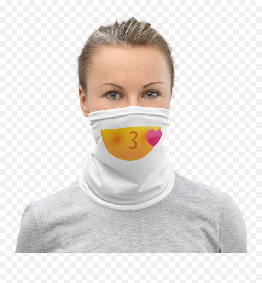 Funny Face Masks Shoe Coverings And - Neck Gaiter Beard Emoji,Handlebar Mustache Emoji