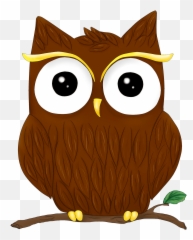 Cute Owl On Branch Clipart Free Download Transparent Png - Uluru Emoji,Emoji Owl