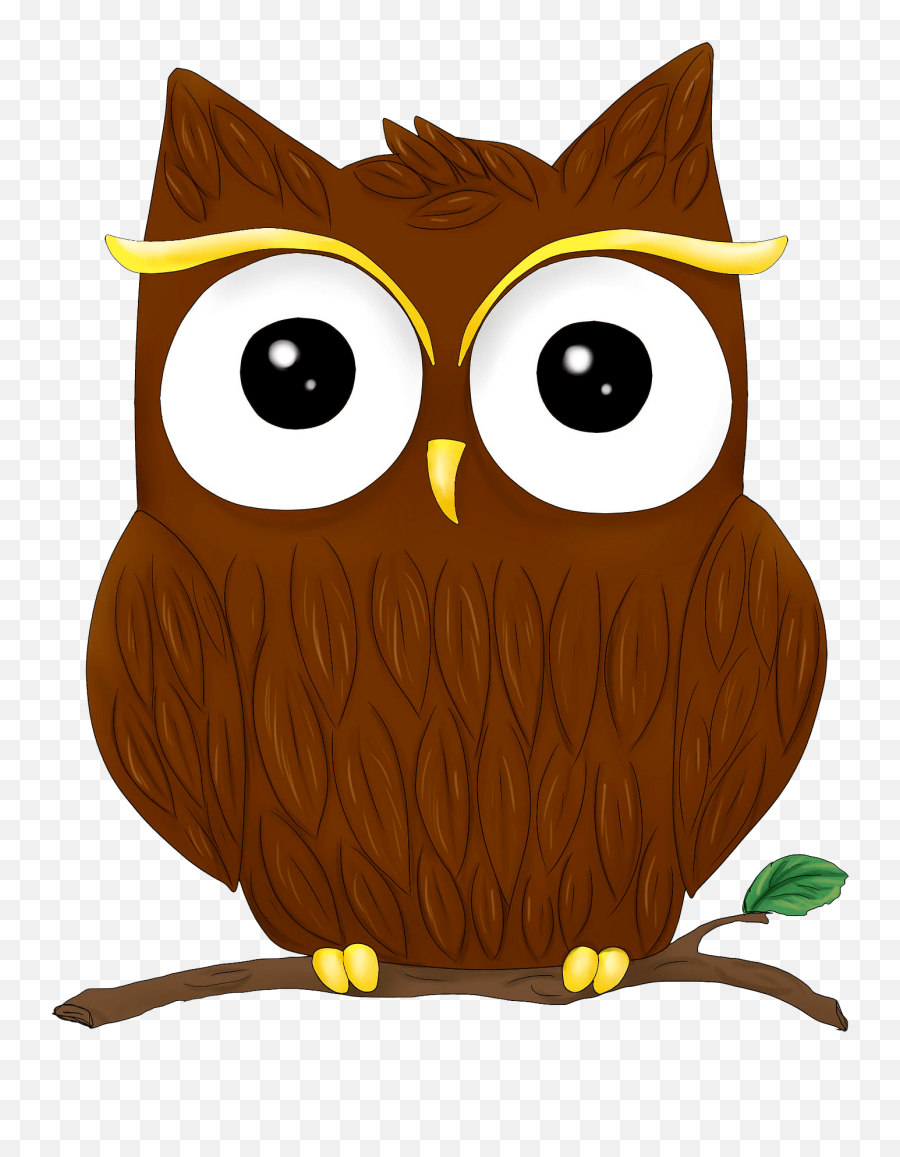 Cute Owl On Branch Clipart Free Download Transparent Png - Uluru Emoji,Emoji Owl