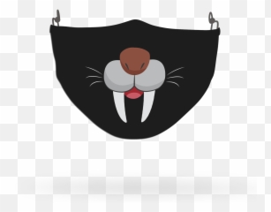 Kids Walrus Face Covering Print - Emoji
