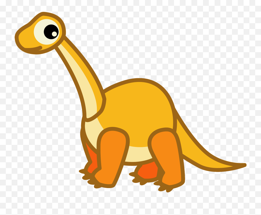 Brachiosaurus Dinosaur Clipart - Brachiosaurus Clipart Emoji,Dinosaur Emoji