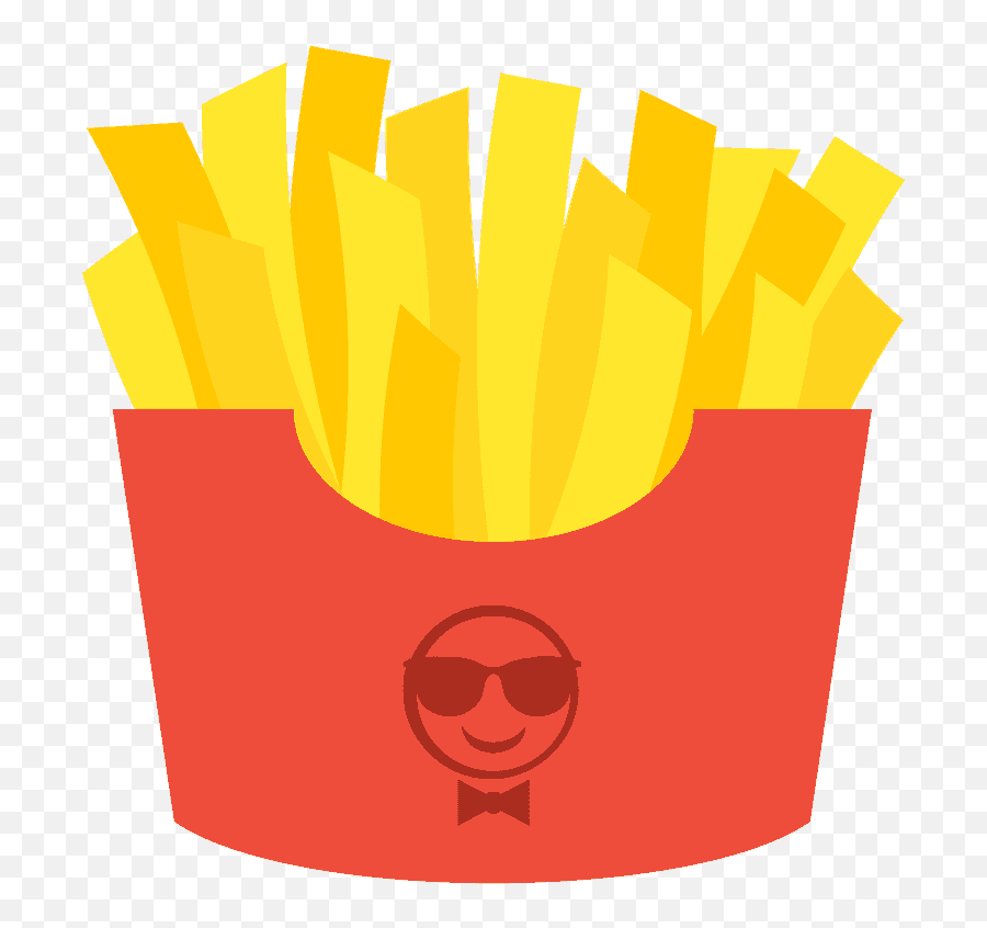 French Fries Emoji Clipart - National French Fry Day Meme,Deep Fried Emoji