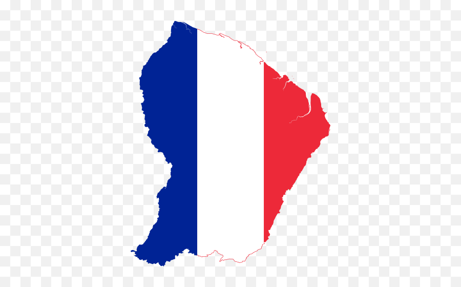 Flag Map Of French Guiana - French Guiana Flag In Country Emoji,French Flag Emoji