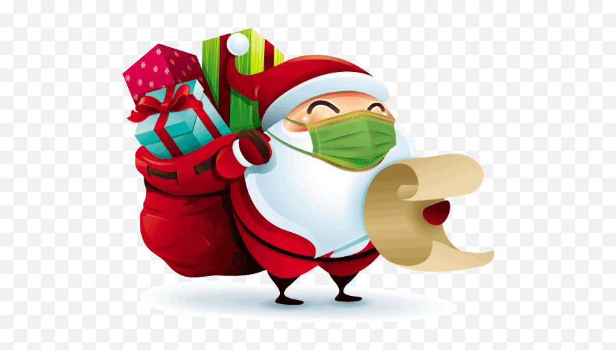 Santa Shoppe - Santa With Megaphone Png Emoji,Santa Emoticons
