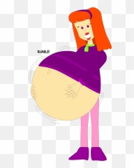 Daphneu0027s Belly After Eating Too Much By Angry - signs Signs Emoji