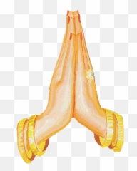 Namaste Symbol - Hands HD Png Download Welcome Emoji