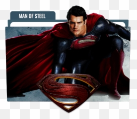Superman Man of Steel Folder Icon Free Download - DesignBust Transparent No Background Emoji