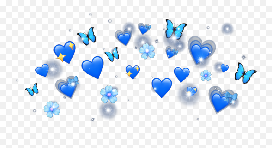 Emoji Blue Crown Heartemoji - Heart,._. Emoji