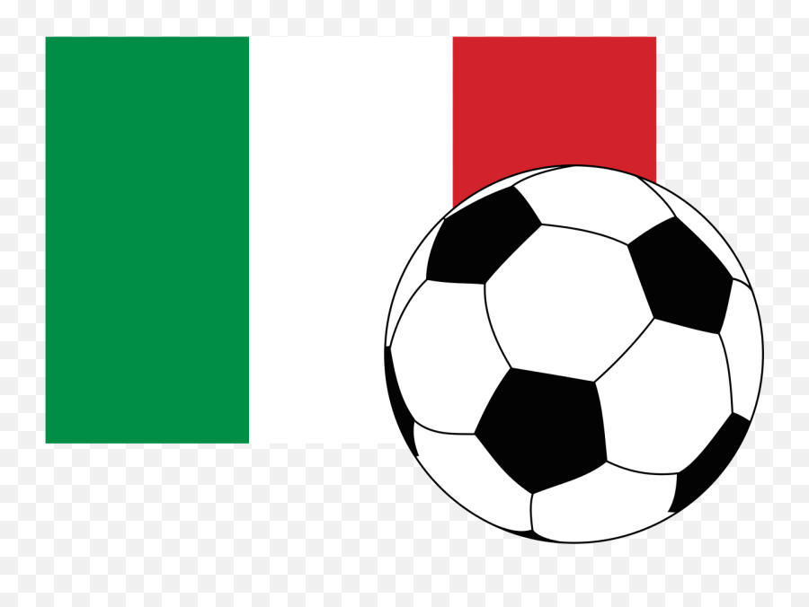 Flag Of Italy With Football - Aesthetic Soccer Ball Emoji,Pro Soccer Emojis