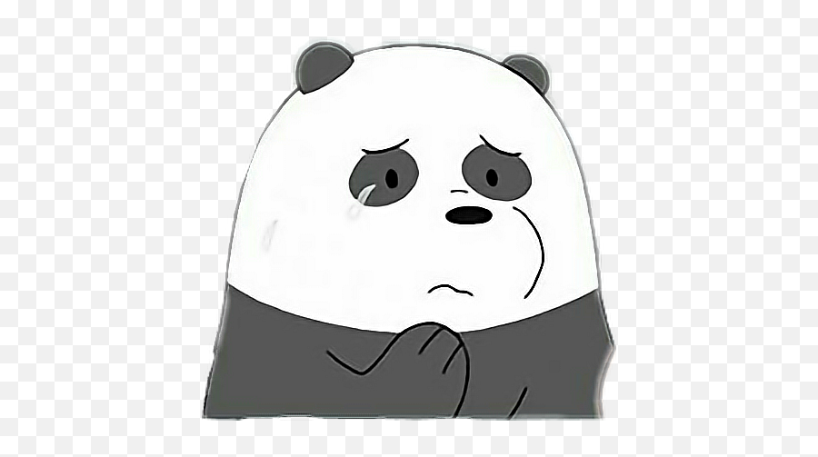 Panda Sad Tears Bear Cute Hurt Pain - We Bare Bears Panda Sad Emoji,Sad Panda Emoji