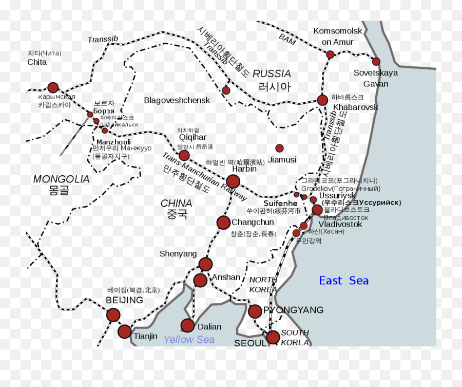 Chinese Eastern Railway - Mukden Incident Map 1931 Emoji,North Korea Emoji