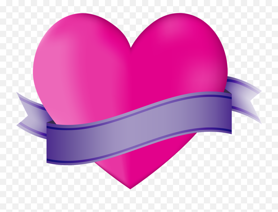 Icon Heart Ribbon Banner Copy Space - Good Morning Akka Images Download Emoji,Heart Emoji Computer