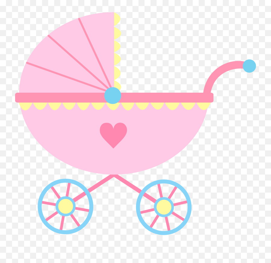 Free Cartoon Baby Carriage Download - Baby Shower Black Background Emoji,Baby Stroller Emoji