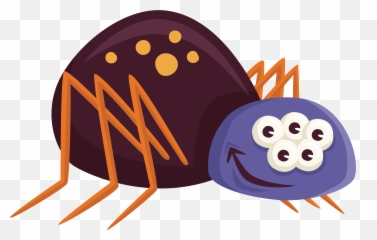 Insects Clipart Scary Insects Scary - Cartoon Spider Eyes Emoji,Cockroach Emoticon
