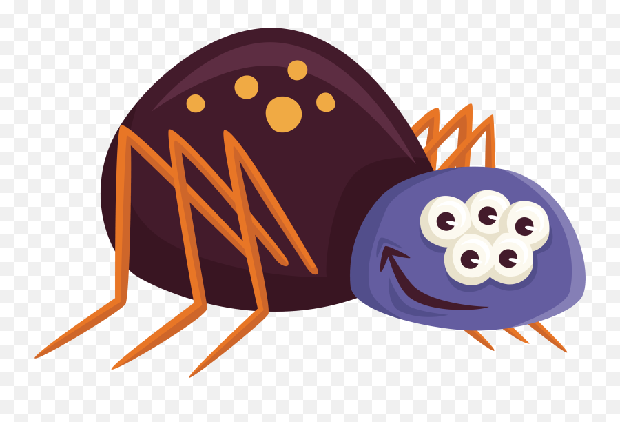 Insects Clipart Scary Insects Scary - Cartoon Spider Eyes Emoji,Cockroach Emoticon