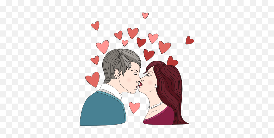 Kiss Heart Love - Kiss And Love Stickers Emoji,Kiss Emoji Copy And Paste