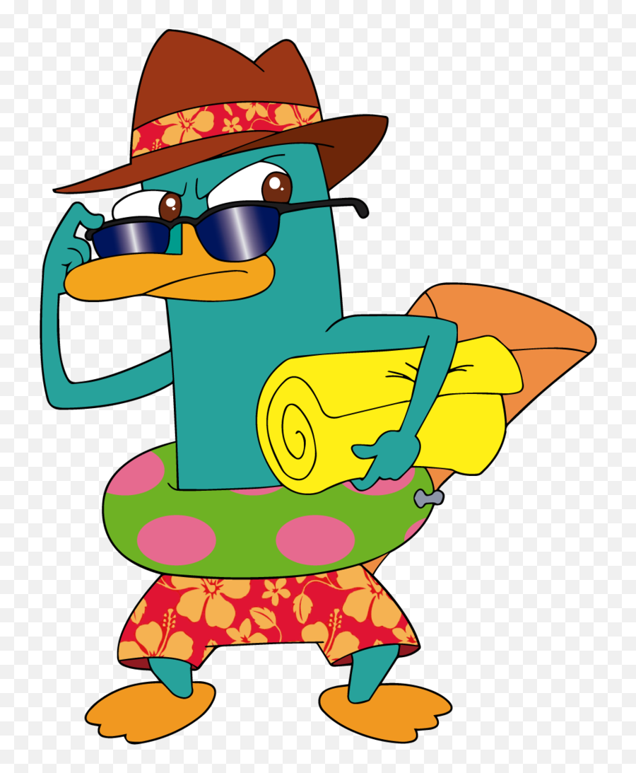 Sunglasses Clipart Summer Clothes - Perry The Platypus In Clothes Emoji,Platypus Emoji
