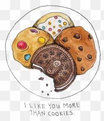 Pastry Drawing Finger Food Transparent u0026 PNG Clipart Free - Chocolate Chip Cookies Emoji