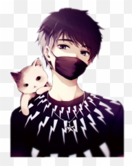 anime cat boy - Sticker by Anka Cute Anime Boy Drawing Emoji