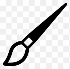 Brush Icon Png 324446 - Free Icons Library Black And White Emoji