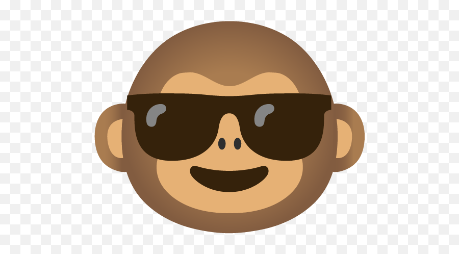 Swag Monkey Cursedemojis - Happy Emoji,Monkey Eyes Emoji