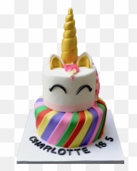 Whimsical Unicorn Cake - 2 Tier Unicorn Rainbow Cake Emoji,Unicorn Emoji Cake