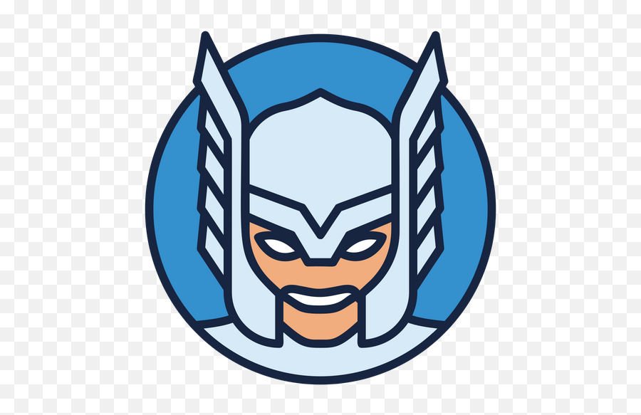 Thor Avengers Icon Of Colored Outline - Clip Art Emoji,Avengers Emoji