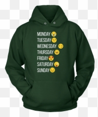 My Week With Emojis - Christmas Sweater Hoodie,Hood Emojis