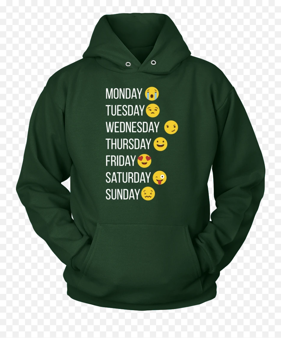 My Week With Emojis - Christmas Sweater Hoodie,Hood Emojis