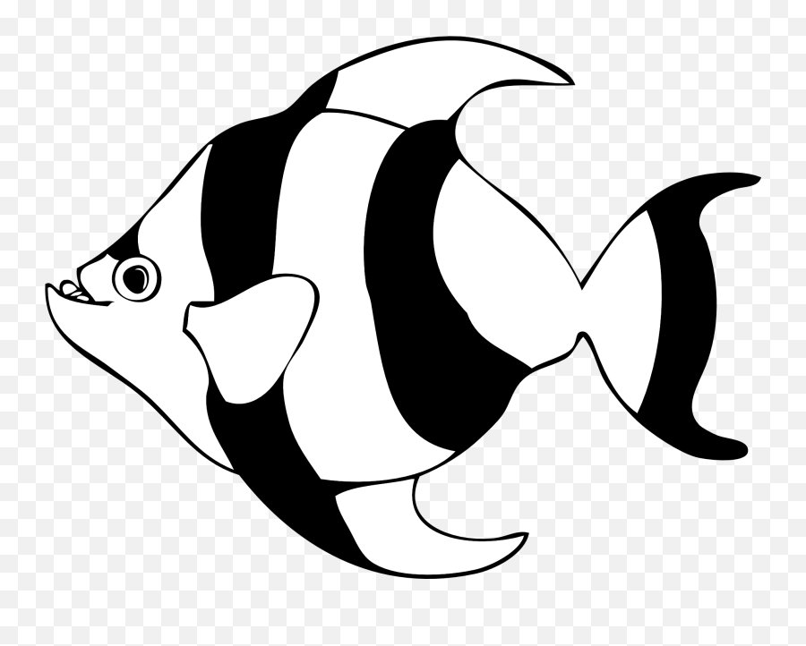 Angel Fish Transparent Download Black - Clip Arts Black And White Fish Emoji,Black Angel Emoji