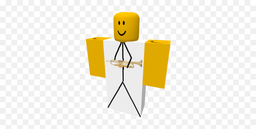 Stick Figure Holding A Trumpet Emoji,Stick Figure Emoticon